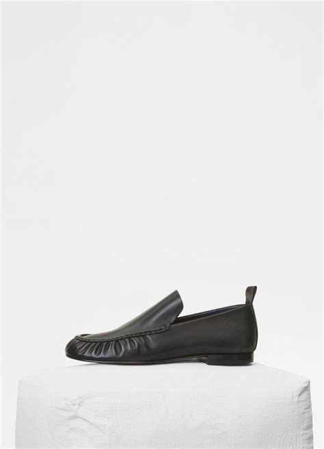 celine moccasin|Gathered Moccasin Flat in nappa lambskin .